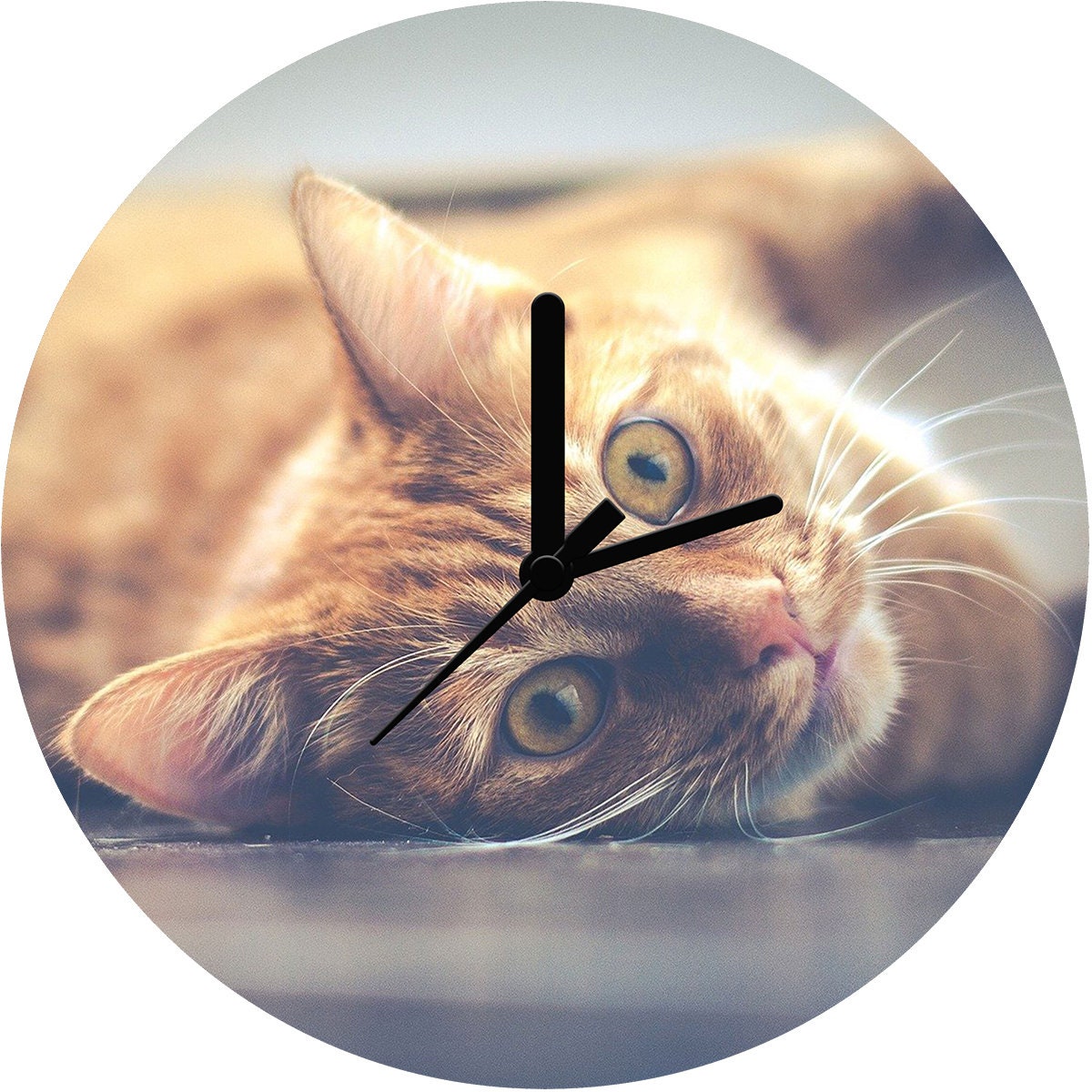 cat clock cat clock