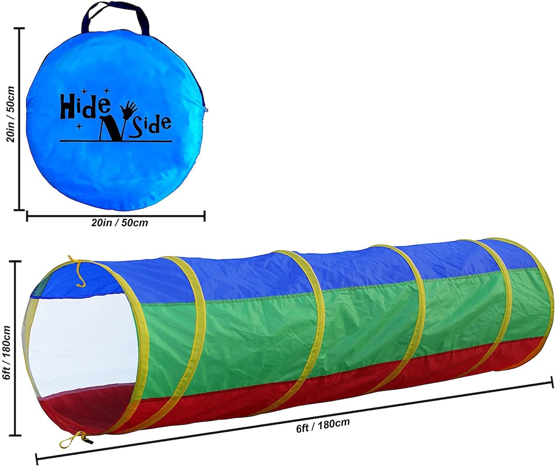 6Ft Crawl Through Play Tunnel Toy Pop Up Tunnel For Kids Etsy
