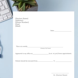 Download stampabile del modello di nota medica, CANVA MODIFICABILE