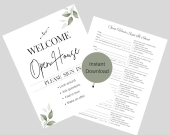 Open House Sign-In Sheet Template: Real Estate Agent Printable (PDF)