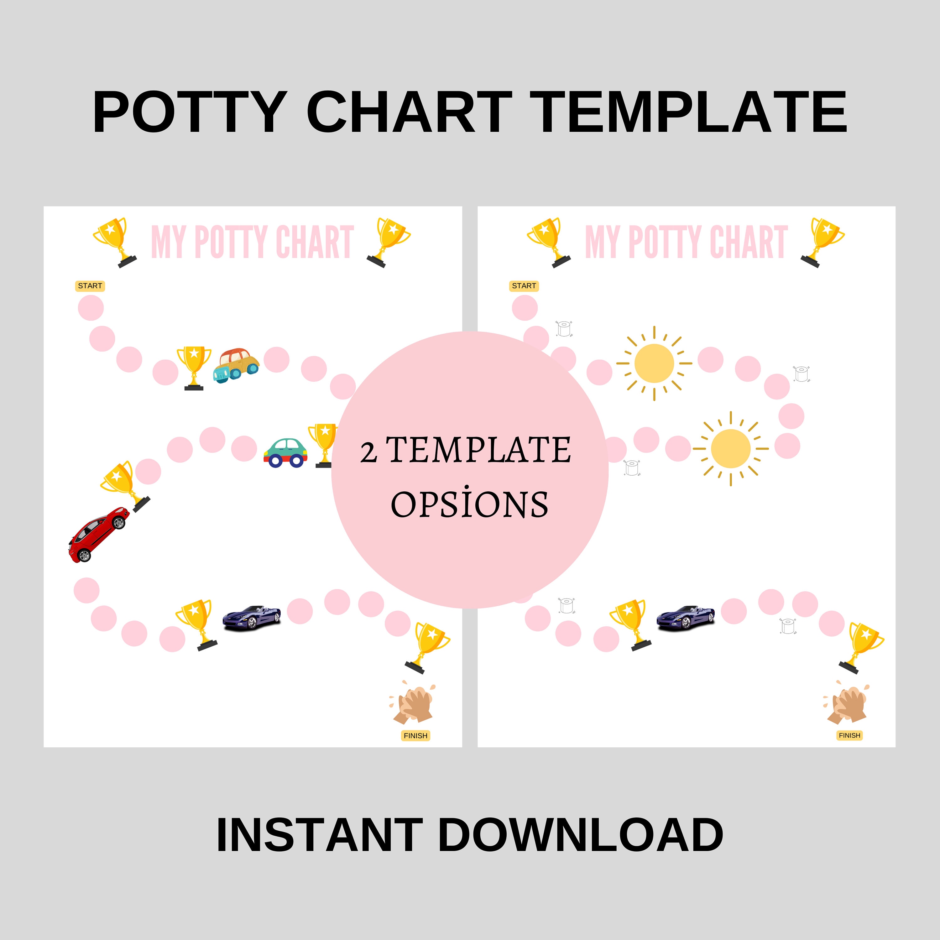 Editable Cars Printable Potty Training Chart Reward Chart - Etsy UK