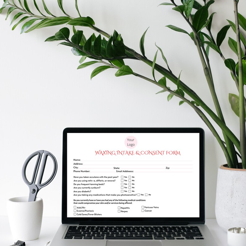EDITABLE Waxing Intake Formclient Consent Forms Esthetician - Etsy