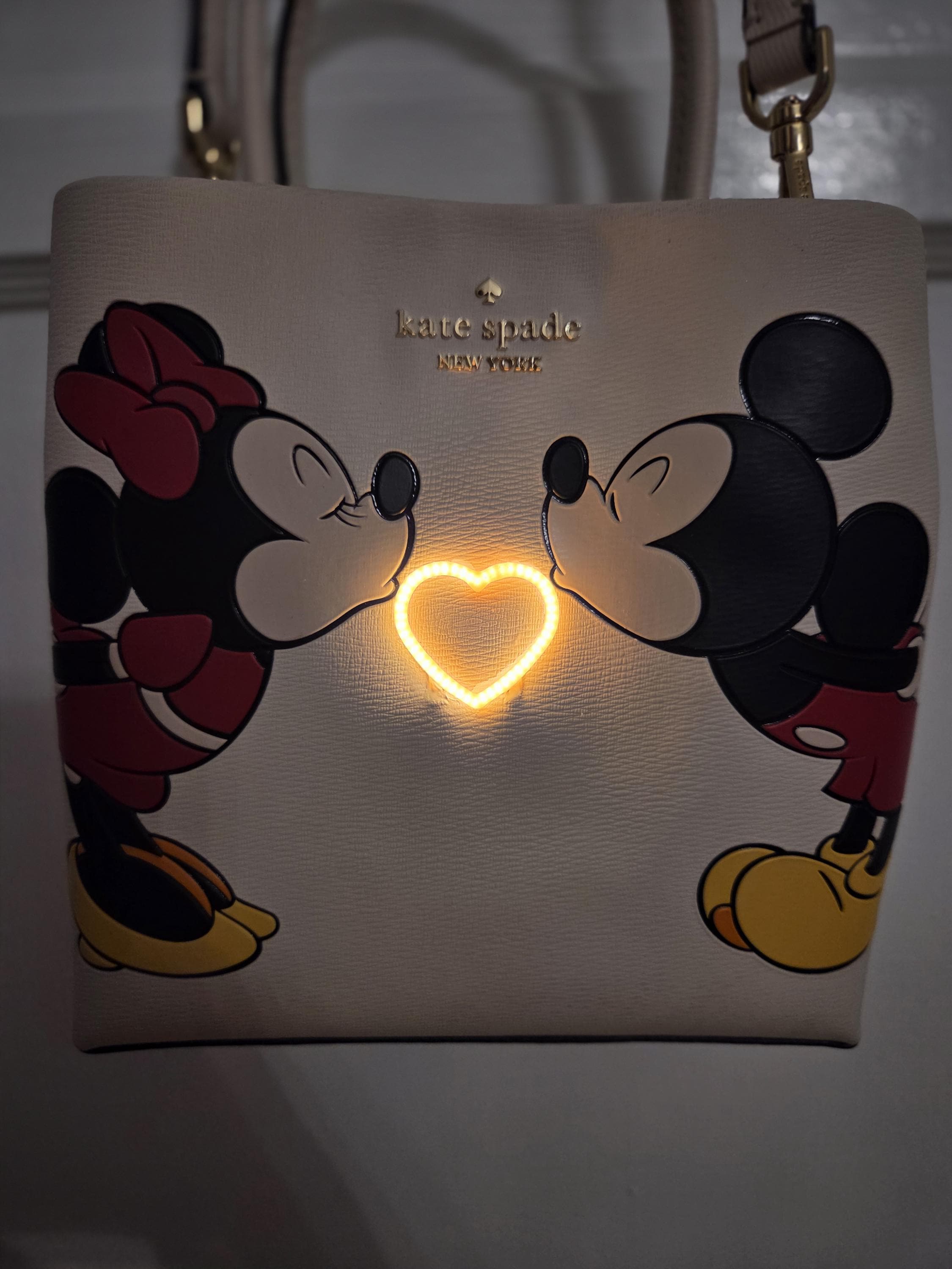 Kate Spade Disney Mickey and Minnie Kissing Cross Body Bag
