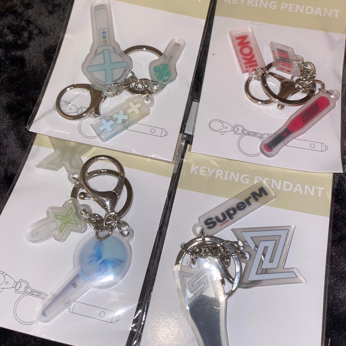 Porteclés Kpop Lightstick Keyring NCT iKON x1 TXT IU Etsy