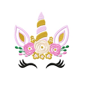 unicorn embroidery pattern/ baby girl embroidery/ unicorn embroidery
