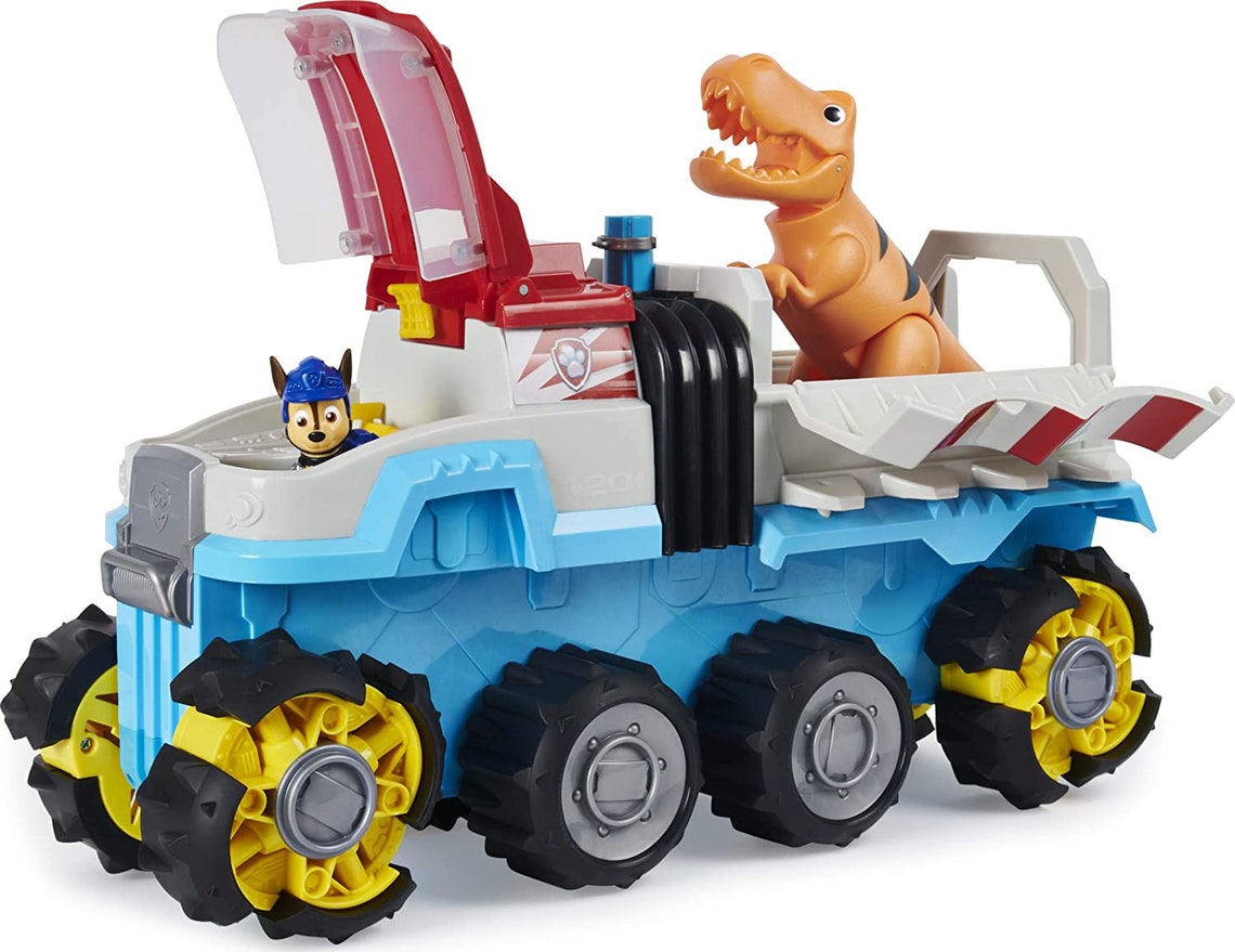 paw patrol dino rescue hq playset with sounds and exclusive rex