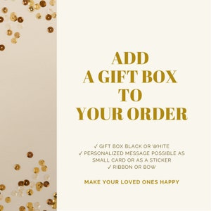 LupusJewelryGR Gift Wrap Options Gift Bag Box White Black Ribbon Blue Card Sticker Personal Message Custom Birthday Card