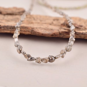 100% Natural Champagne Diamond Uncut Beads 2-3 mm AAA+ Raw Diamond Beads Rough Diamond Nuggets  Beads Strands For Personalized Handmade Gift