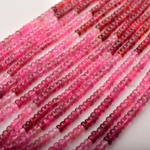 Natuurlijke rode spinel, gladde kralen, rode spinelkralen, 16 inch streng, sieraden maken, edelsteenleveringstool, spinel, sieraden maken steen, cadeau