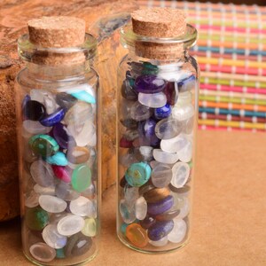 Multi Gemstone Oval Shape, Mix Gemstone, Wholesale Gemstone, Jewelry Making, Gemstone Supply Tool, Healing Gemstone In Wishing Bottle, Gift
