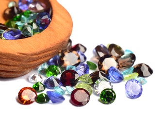 Large Lot 2300ctw Assorted Snowflake Gemstone Mix Loose Gems For Jewelry Making