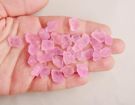 25 Ct Natural Raw Pink Morganite Rough – Uncut Morganite Gemstone for Jewelry Making, Wholesale Loose Stone
