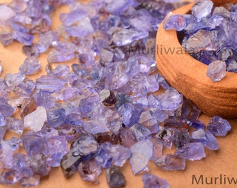 Tanzanite broyée, Tanzanite brute, Rugueux, Morceaux de tanzanite, Matériaux d'incrustation, Matériaux de bague, Fournitures de fabrication de bagues, Tanzanite à vendre