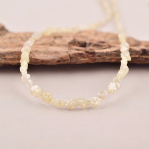 100% Natural White Diamond Uncut Beads 2-3 mm AAA+ Raw Diamond Beads Rough Diamond Nuggets Beads Strands For Personalized Handmade Gift