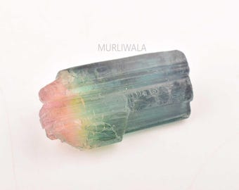 1 piece Natural Raw Watermelon Tourmaline Crystal 23.20cts | Pink Green Tourmaline Rough | Tourmaline Mineral | Lapidary Gemstone Supply