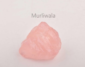 Natural Raw Morganite 44.15Ct, Pink Rough Beryl Crystal 20x23mm, Untreated Uncut Gemstone, Jewelry Making Supply, Wire Wrap Healing Stone