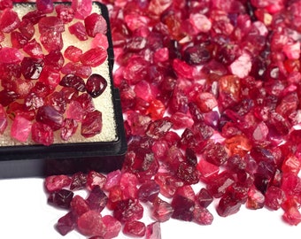 Natural Raw Red Spinel • Wholesale Rough Gemstone Lot • Uncut Stones for Jewelry Making • Wire Wrap Supply • Healing Crystal Gift