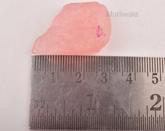 Natural Raw Morganite 53.45ct, 21x32mm Pink Uncut Crystal, Untreated Beryl Rough, Morganite for Jewelry Making, Healing Craft Gemstone