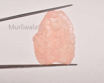 Natural Raw Morganite 72.10ct, Untreated Morganite Rough 22x31mm, Uncut Pink Crystal for Jewelry Making, Healing Gemstone Supply