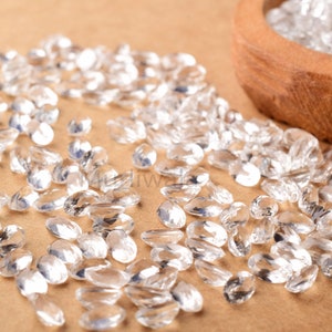 White Topaz, Topaz Oval, Faceted Stone, 3x5 mm, White Stone, Cut Stone, Jewelry Making, Ring Stone, Loose Gemstone, Setting Stone, Gift