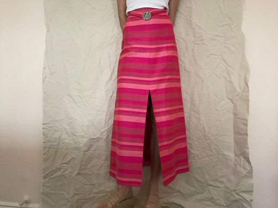 1960’s Vintage Pink Maxi Skirt - image 1