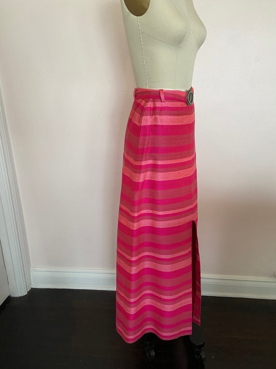 1960’s Vintage Pink Maxi Skirt - image 6