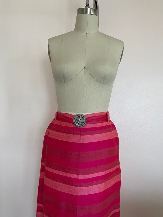1960’s Vintage Pink Maxi Skirt - image 4