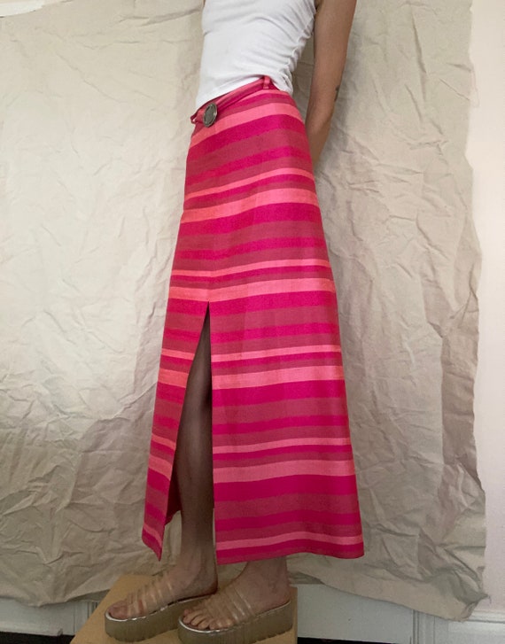 1960’s Vintage Pink Maxi Skirt - image 2