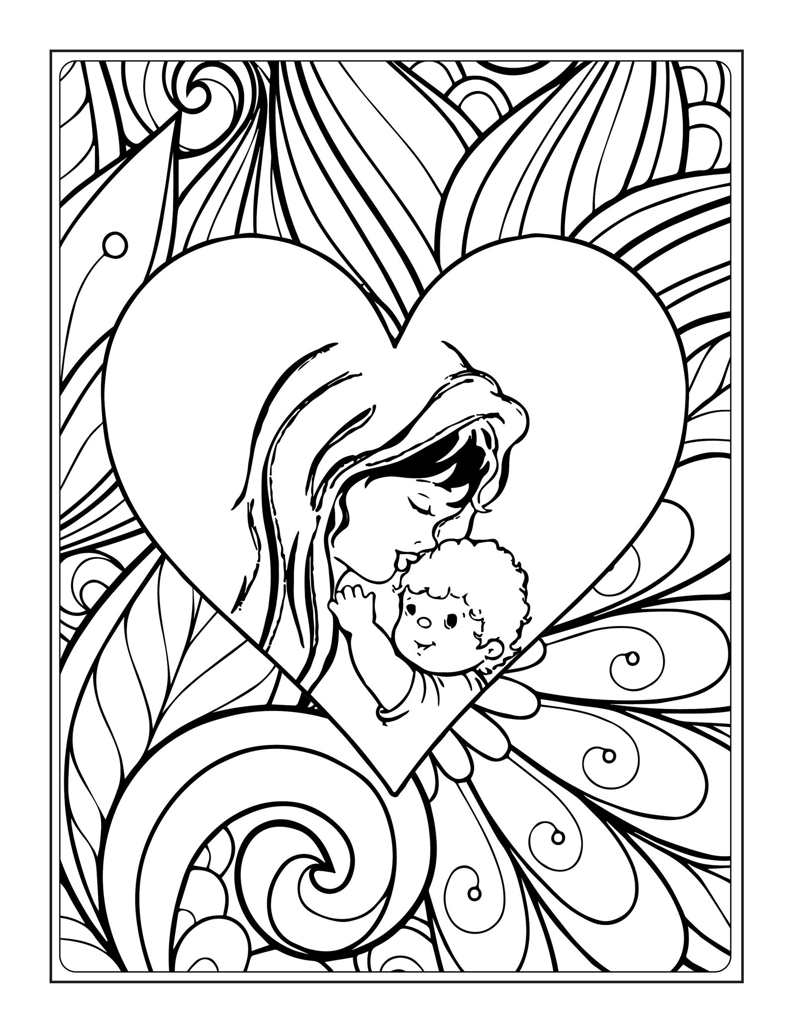 Pages de coloriage de jour des mères page imprimable de jour - Etsy France