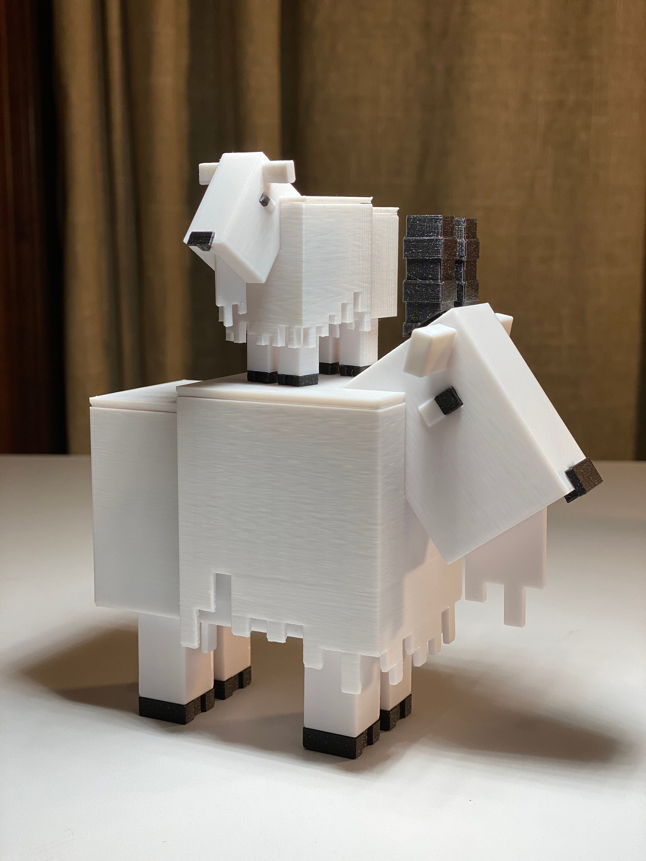 Goat 3D Printed Minecraft Goat Figure Unofficial | Etsy