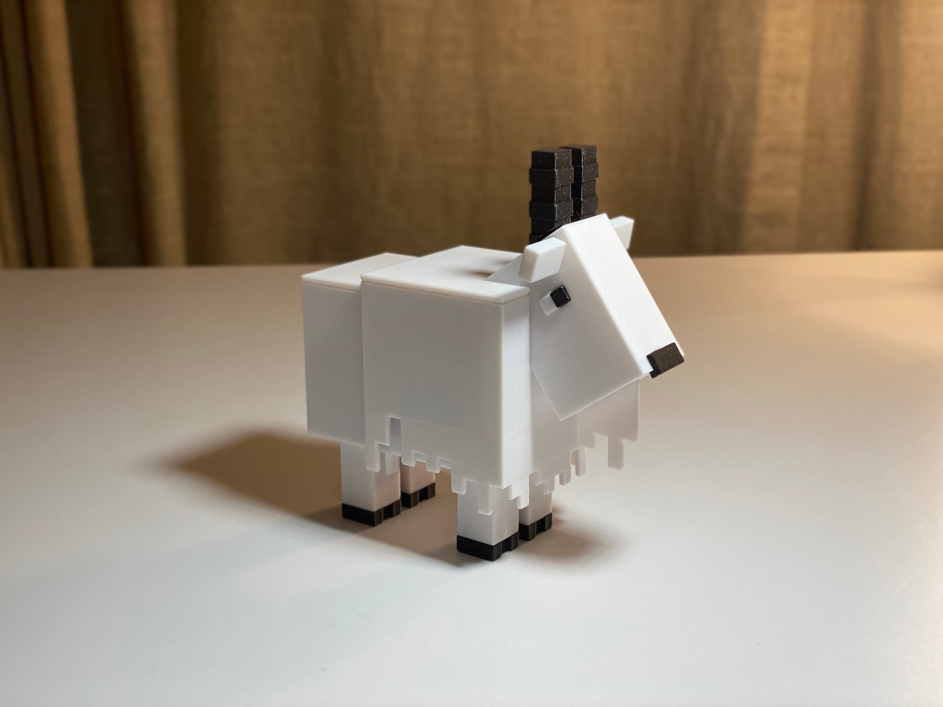 Goat 3D Printed Minecraft Goat Figure Unofficial | Etsy