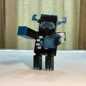 Warden 3D Printed Unofficial Minecraft Figure 