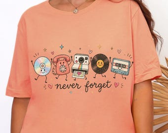 Retro Nostalgia Shirt, Vintage Media Graphic Tee, Millennial Gift Shirt, Y2K Aesthetic Tee