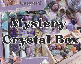 Mystery Crystals Box Healing Stones Crystal Gift Set Crystal Confetti Meditation Gifts