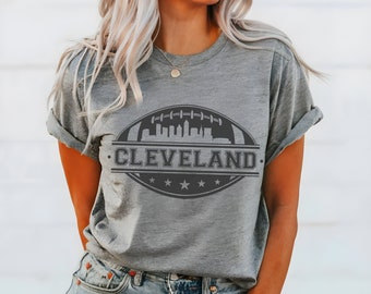 Cleveland Football Shirt Women Cleveland tshirt Cute Cleveland Shirt Browns Football Shirts Cleveland Sports Apparel Game day t-shirts Girly