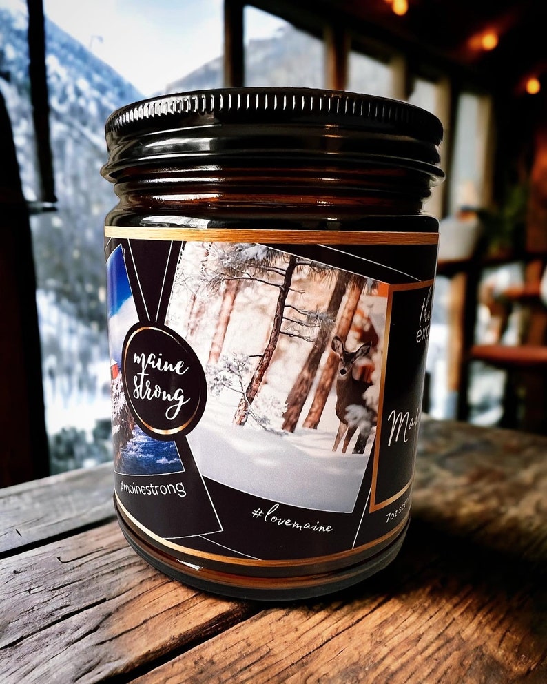 Maine Winter Candle Support Maine Maine Strong Lewiston Etsy