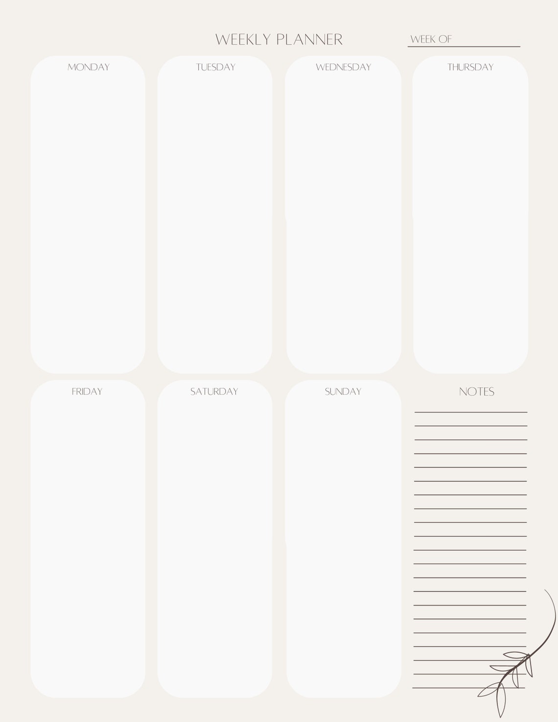 Weekly Planner Printable To Do List