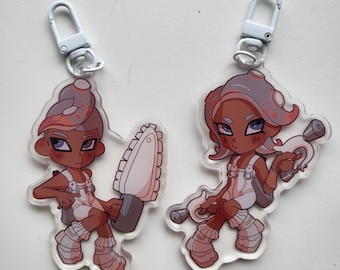 side order octoling acrylic keychain