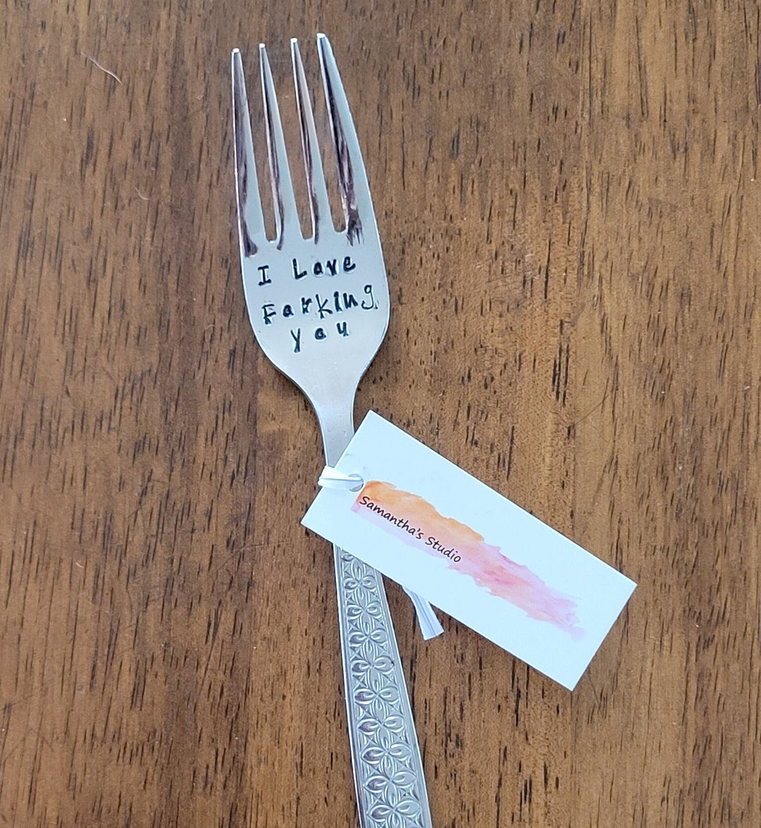 1 X Quote Cutlery fork i Forking Love You Word Etsy