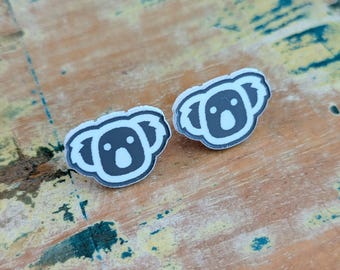 Koala stud earrings
