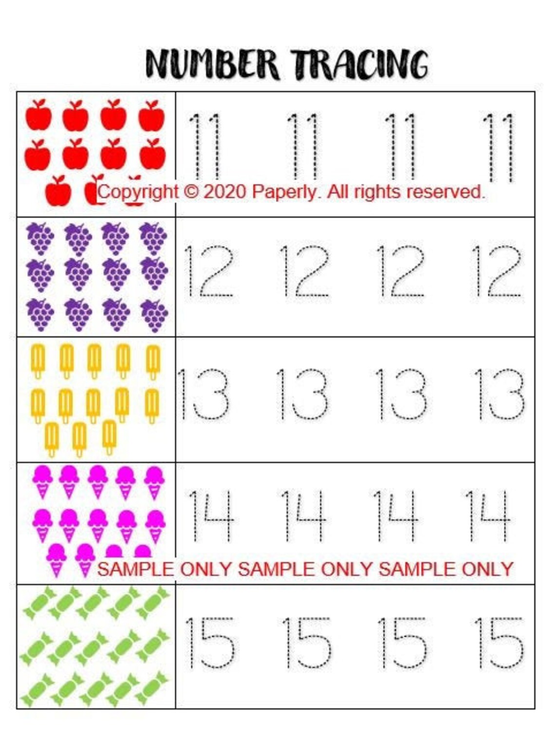 number-tracing-writing-counting-worksheet-11-20-preschool-etsy