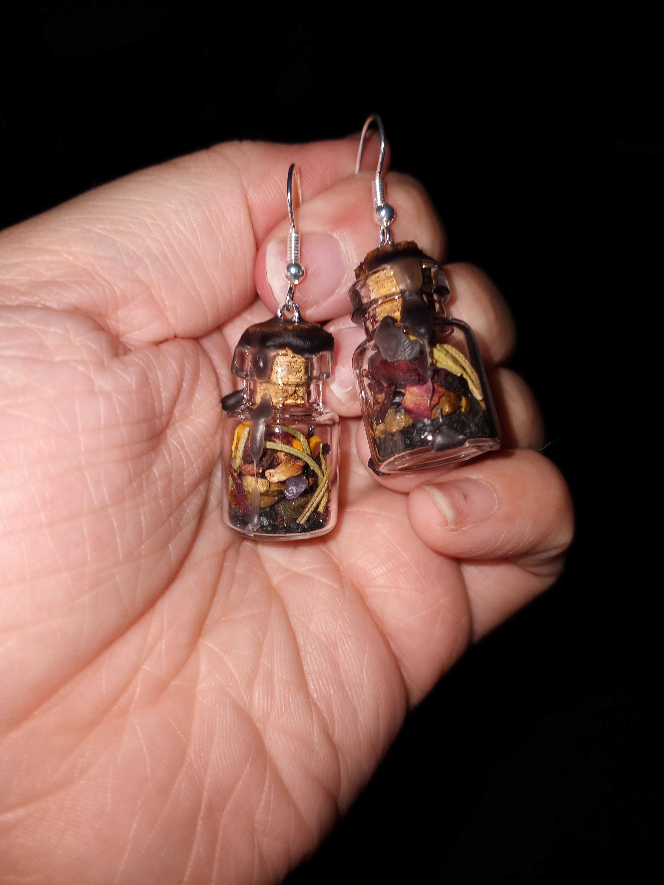 Spell Jar Earrings Etsy