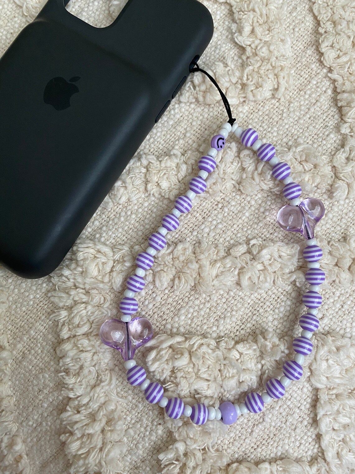 90s2000s Inspired Cell Phone Charm/Strap Purple Etsy