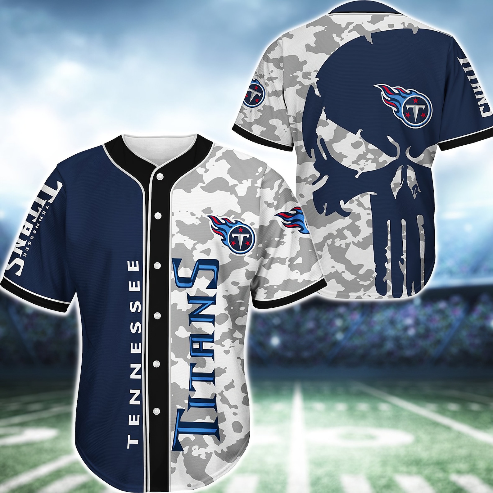 Tennessee Titans NFL Baseball Jersey Tennessee Titans NFL Etsy