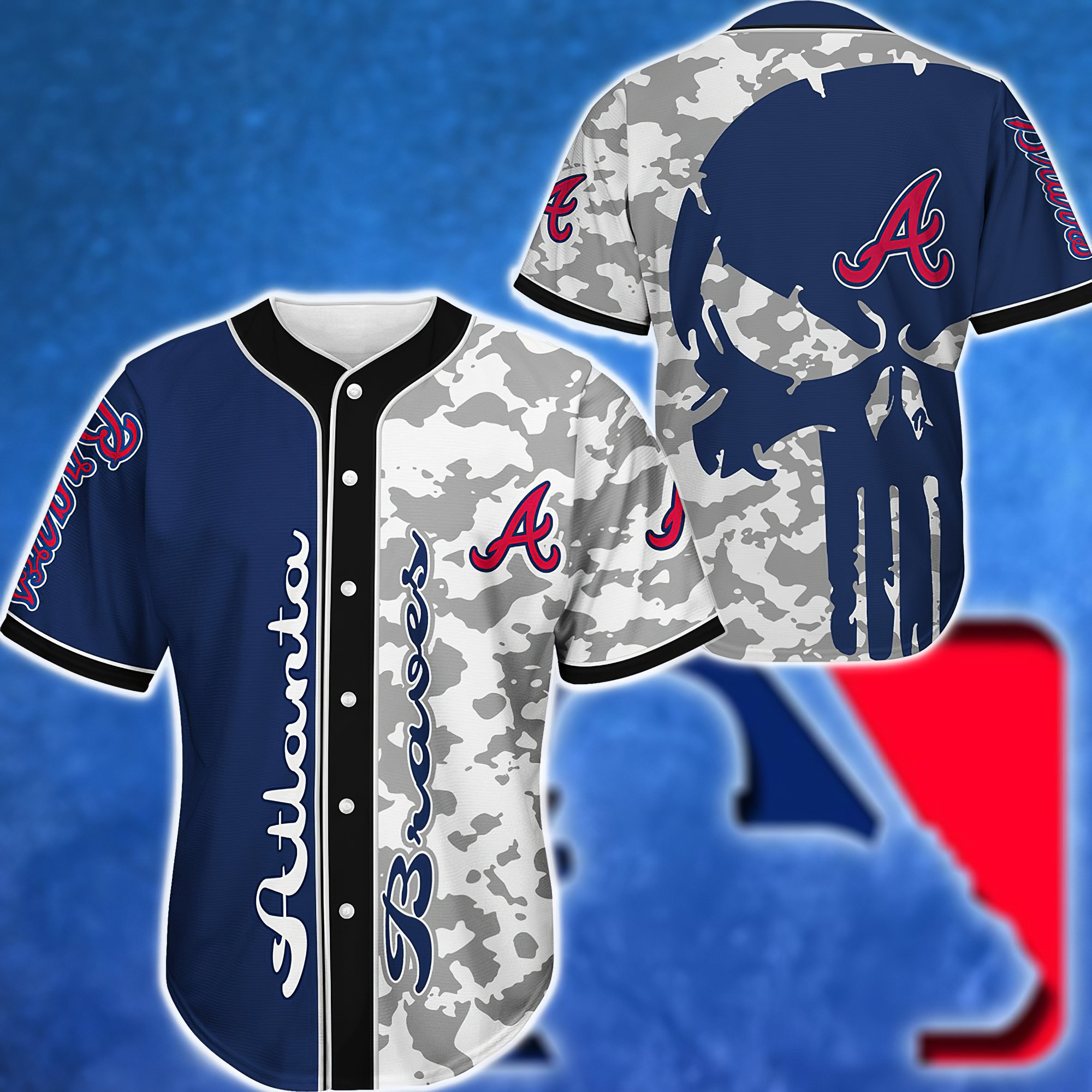 Atlanta Braves Baseball Jersey Atlanta Braves custom jerseys Etsy