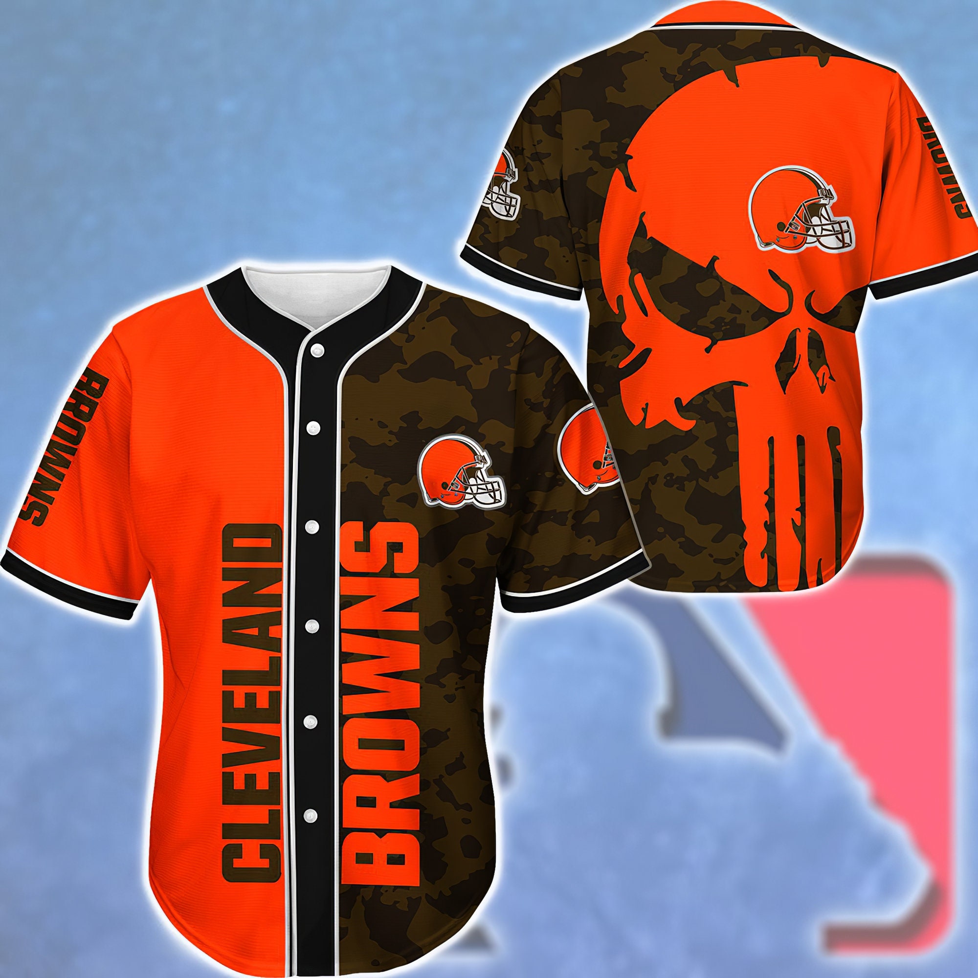 Cleveland Browns NFL Baseball Jersey Cleveland Browns NFL Etsy