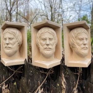 Plato ,Basswood carving,handmade, whittling