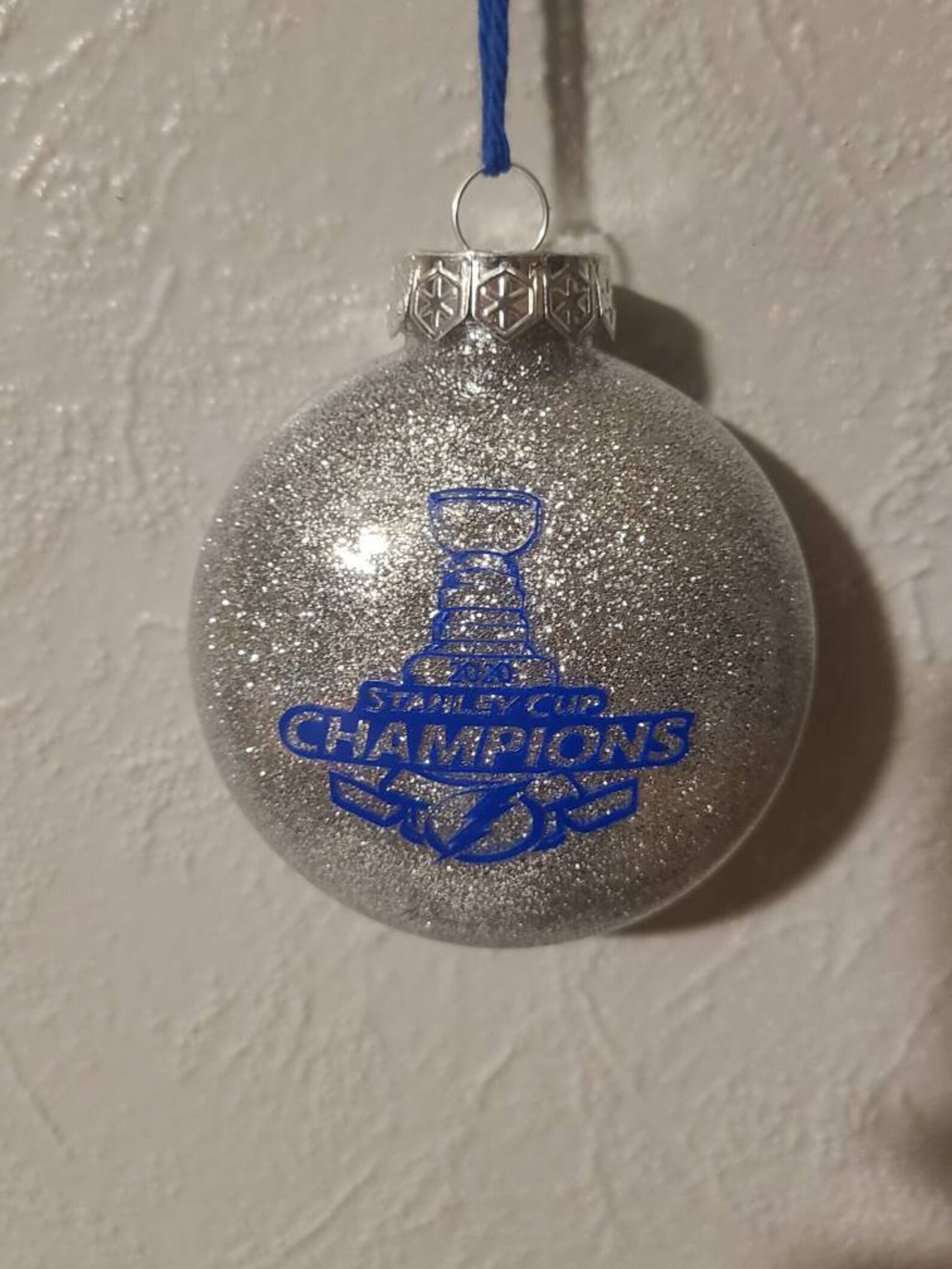 Tampa bay lightning Stanley Cup champions christmas ornament Etsy