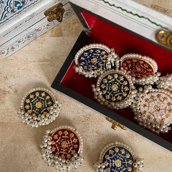 BANO Meenakari Studs