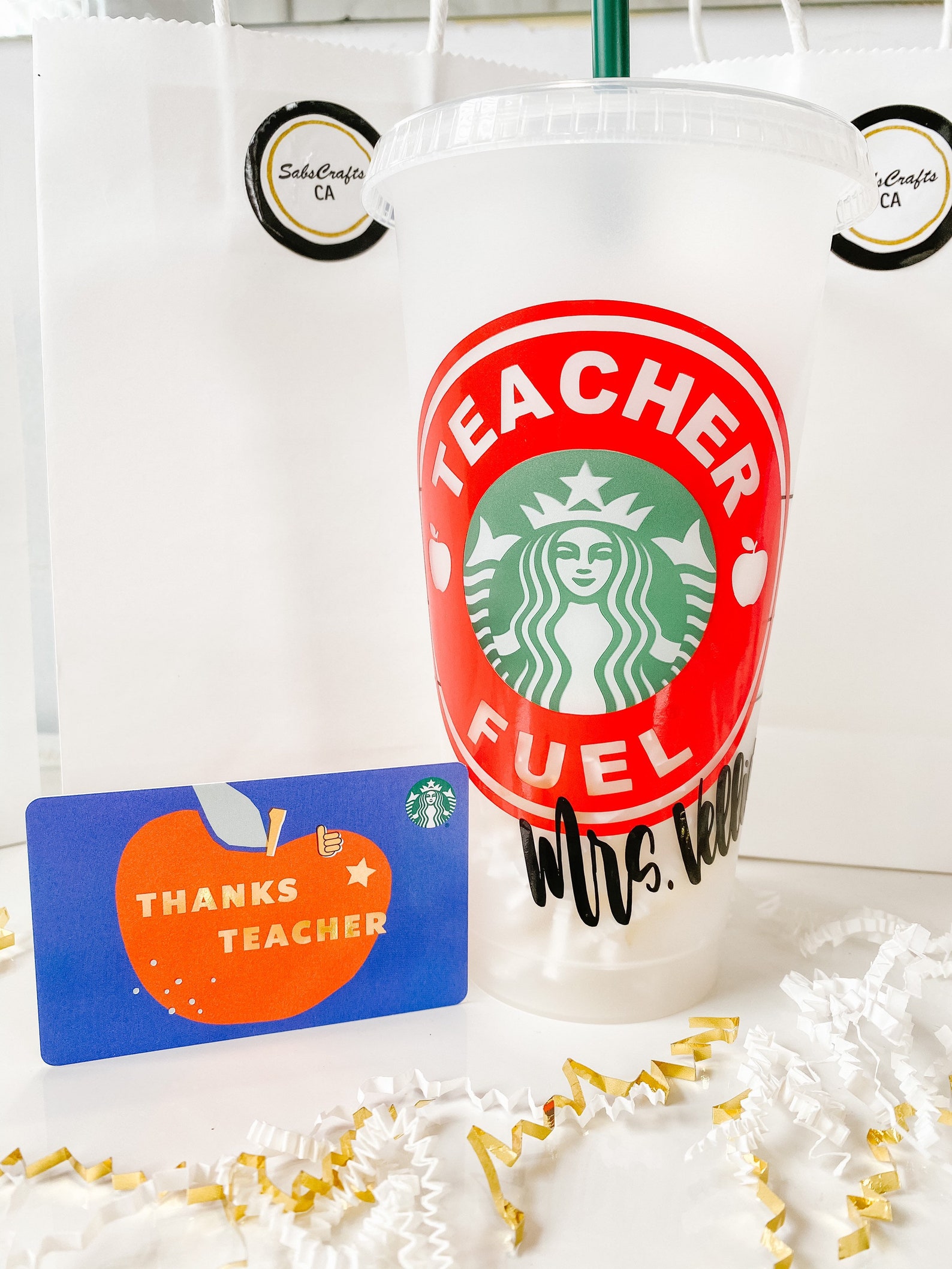 Teacher Appreciation Starbucks Cup Personalized Starbucks Etsy Canada
